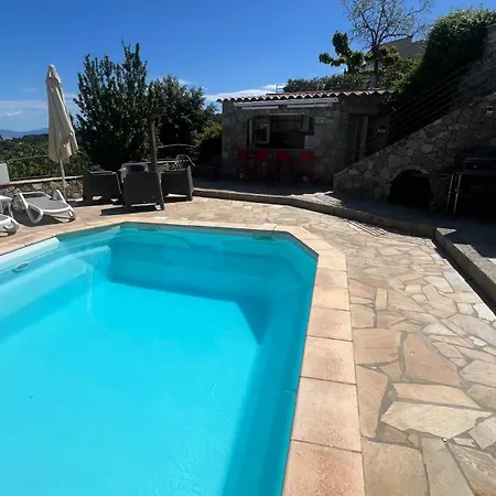 Prázdninový dům Ghjunchitu - Vue Et Piscine Privee Proche De L'ile Rousse