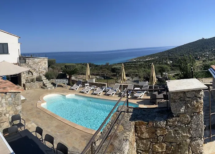 Ghjunchitu - Vue Et Piscine Privee Proche De L'ile Rousse * Corbara