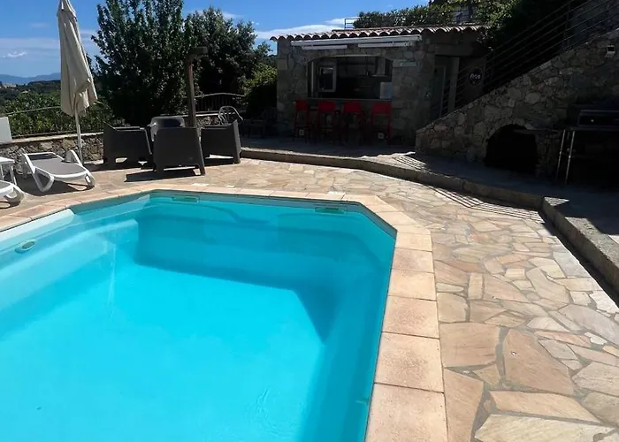 Holiday home Ghjunchitu - Vue Et Piscine Privee Proche De L'ile Rousse