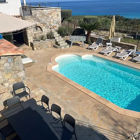 Ghjunchitu - Vue Et Piscine Privee Proche De L'ile Rousse