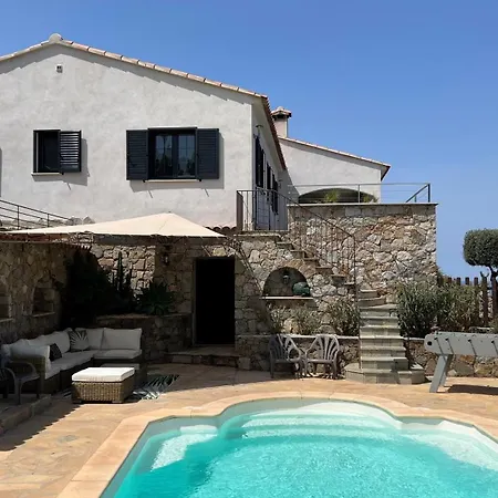 Ghjunchitu - Vue Et Piscine Privee Proche De L'ile Rousse Semesterbostad Corbara