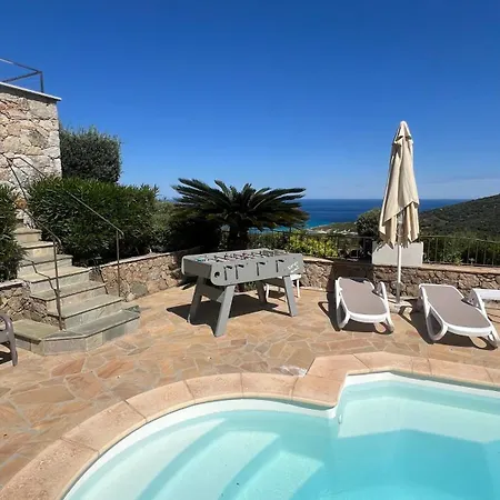 Ghjunchitu - Vue Et Piscine Privee Proche De L'ile Rousse Corbara